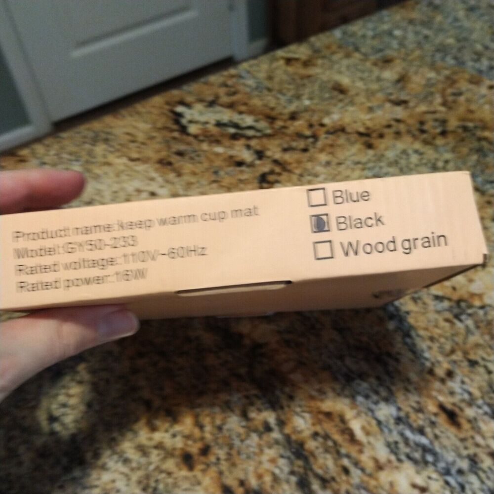 Raccoon Coffee Mug Warmer Waterproof Smart Cup 3 Temperature Setting Black NIB - Picture 5 of 6